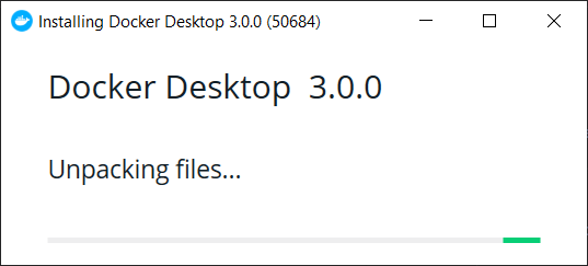 Docker desktop telepítés 2. ablak